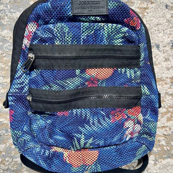 Joe Boxer Floral Mesh Backpack - Picture 1 of 7